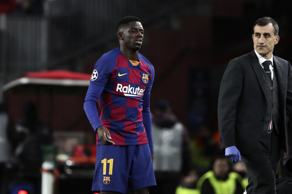 Barcelonas Ousmane Dembélé tvingades kliva av planen efter att ha skadat sig i Champions League-matchen mot Borussia Dortmund den 27 november. Nu har han opererats för en lårskada och blir borta resten av säsongen.