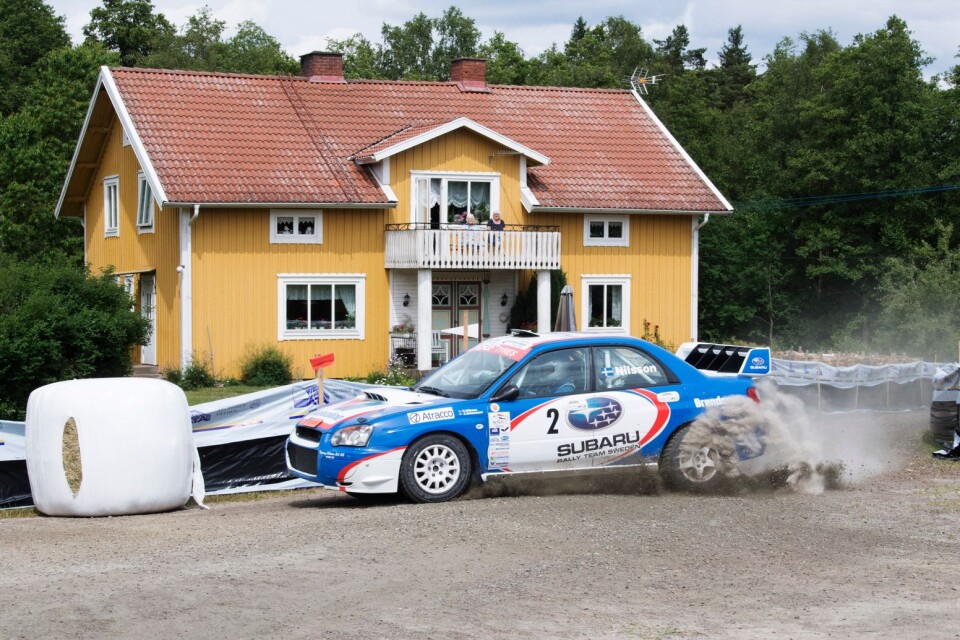 Bilden är från en av Sydsvenska rallyts tidigare deltävlingar, Dackefejden.