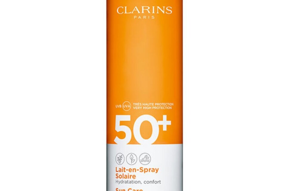 Sun Care Lotion Spray Spf 50+ för kroppen, Clarins, Åhléns, 295 kr.