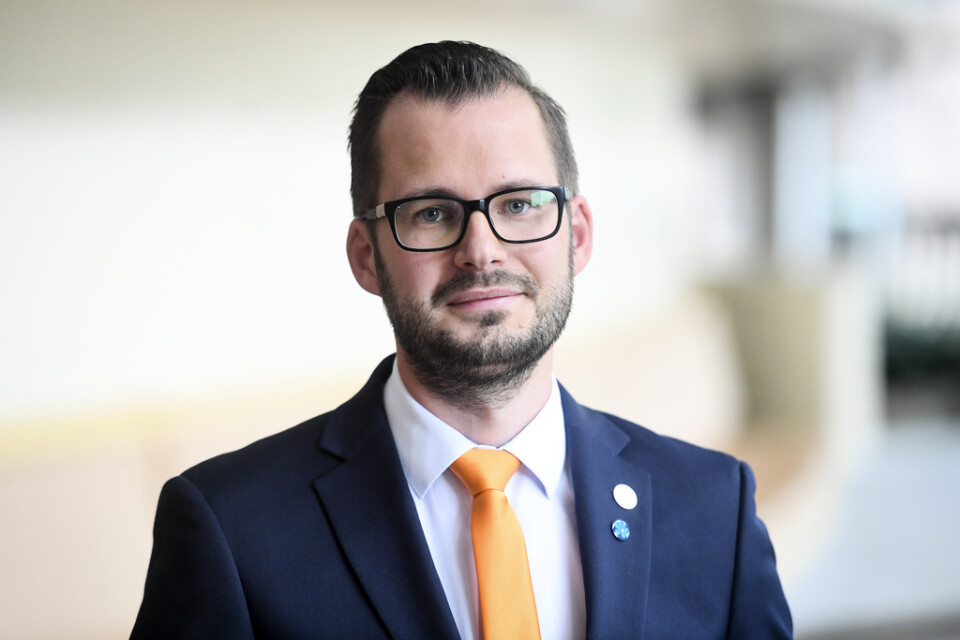Mattias Bäckström Johansson, energipolitisk talesperson för SD. Arkivbild.