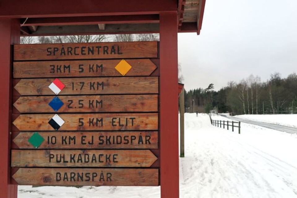 Totalt tre skidspår i Karlsnäs är öppna just nu.