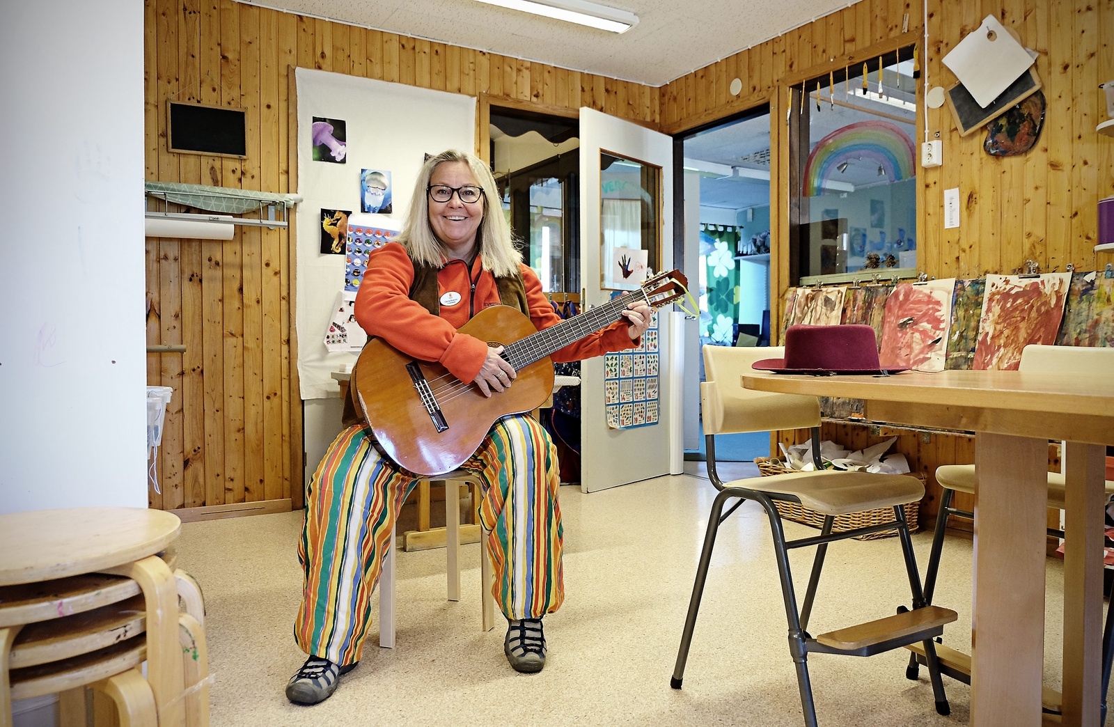Carina Boström känner att hon får ta plats och har fått utvecklas förskolan. Foto: Oscar Schau