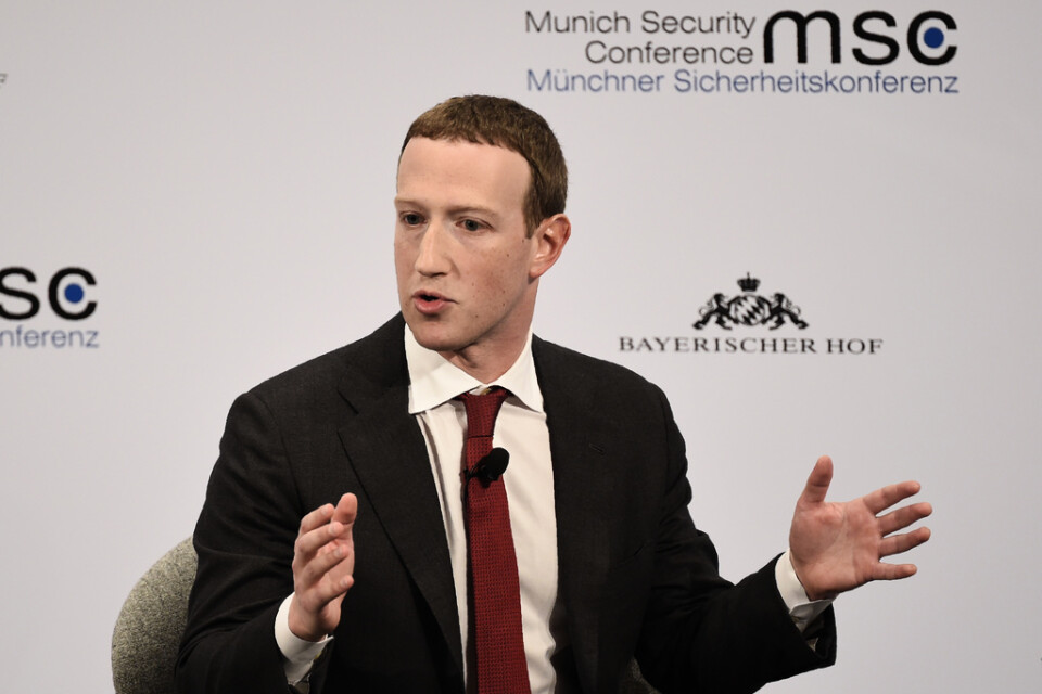 Mark Zuckerberg deltar i den pågående internationella säkerhetspolitiska konferensen i München.