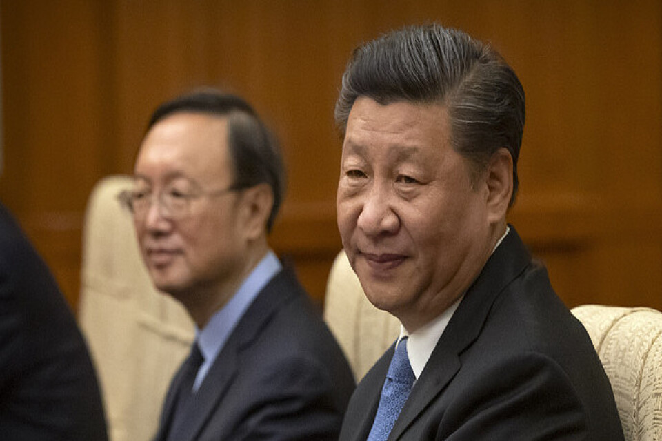 Kinas president Xi Jinping (till höger). Arkivbild.