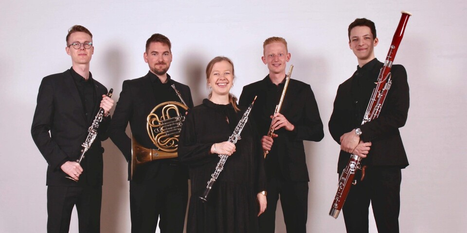 Kvintet Nordvind blåser ut våren för Pro Musica i Simrishamn. Konsert på söndag.