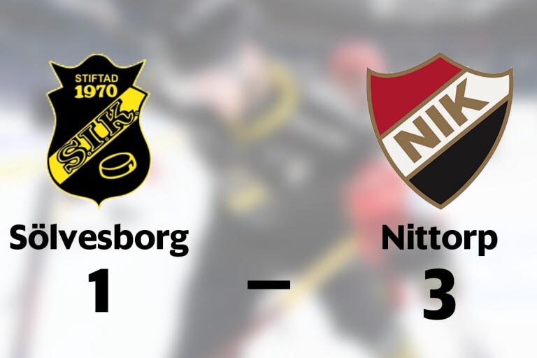 Förlust för Sölvesborg efter tapp i tredje perioden mot Nittorp