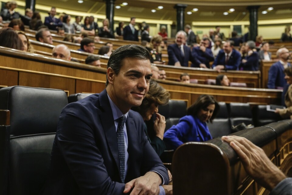 Den socialdemokratiska partiledaren Pedro Sánchez är ett steg närmare att på nytt bli premiärminister i Spanien. Arkivbild
