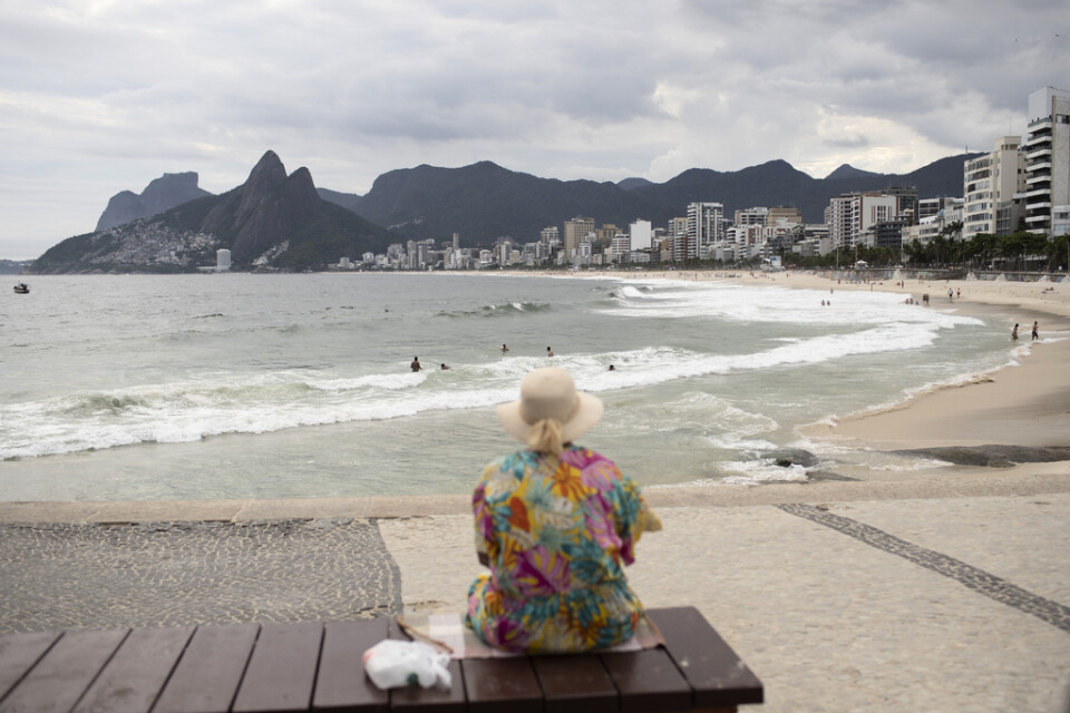 Stranden Arpoador i Rio de Janeiro kommer att tömmas på besökare.