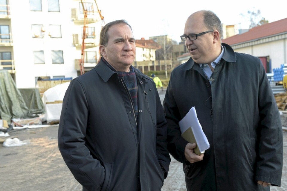 Statsminister Löfven och LO:s Karl-Petter Thorwaldsson.