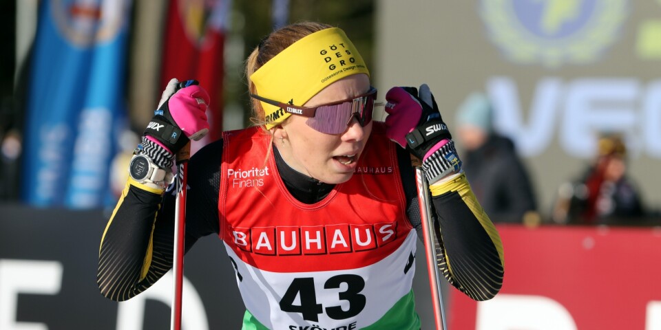 Lisa Jonsson gjorde sitt första lopp tillsammans med Johanna Hagström under fredagen.