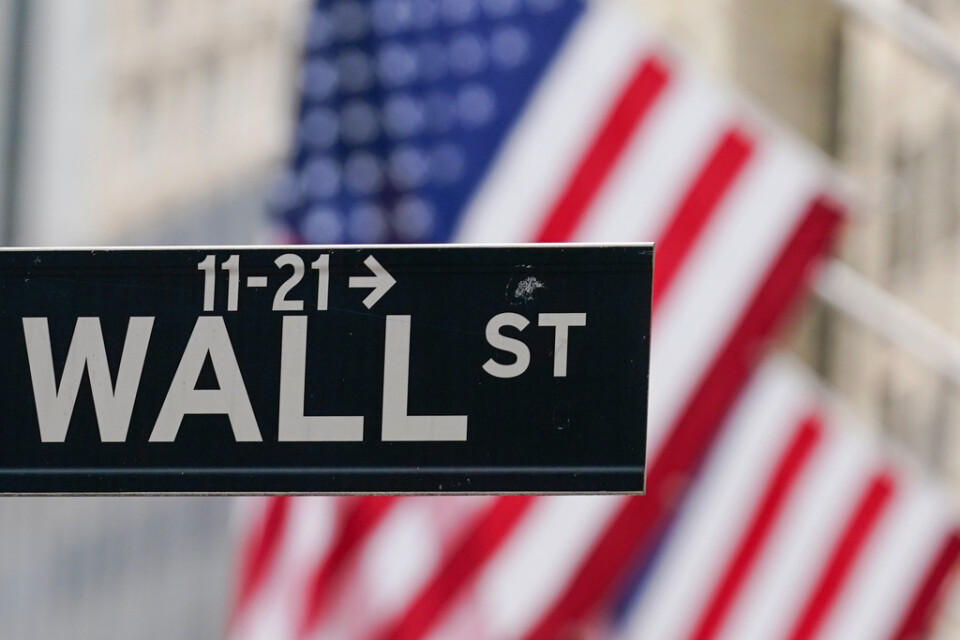 Sjunkande kurser på Wall Street. Arkivbild.