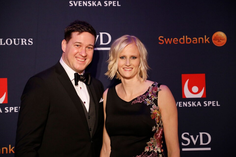 Patrik Klüft, här tillsammans med frun Carolina på idrottsgalan, flyttar till Jämtland.