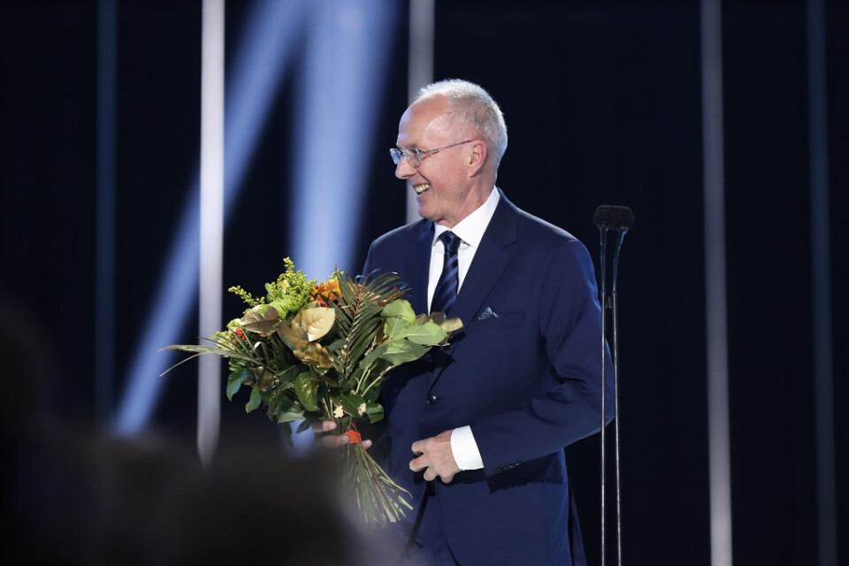 Sven-Göran "Svennis" Eriksson tilldelas hederspriset under Fotbollsgalan på Hovet.