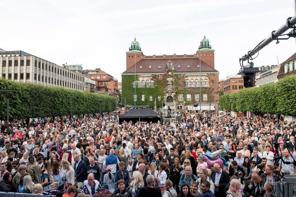 Arkivbild från en sommartorsdag i Borås.