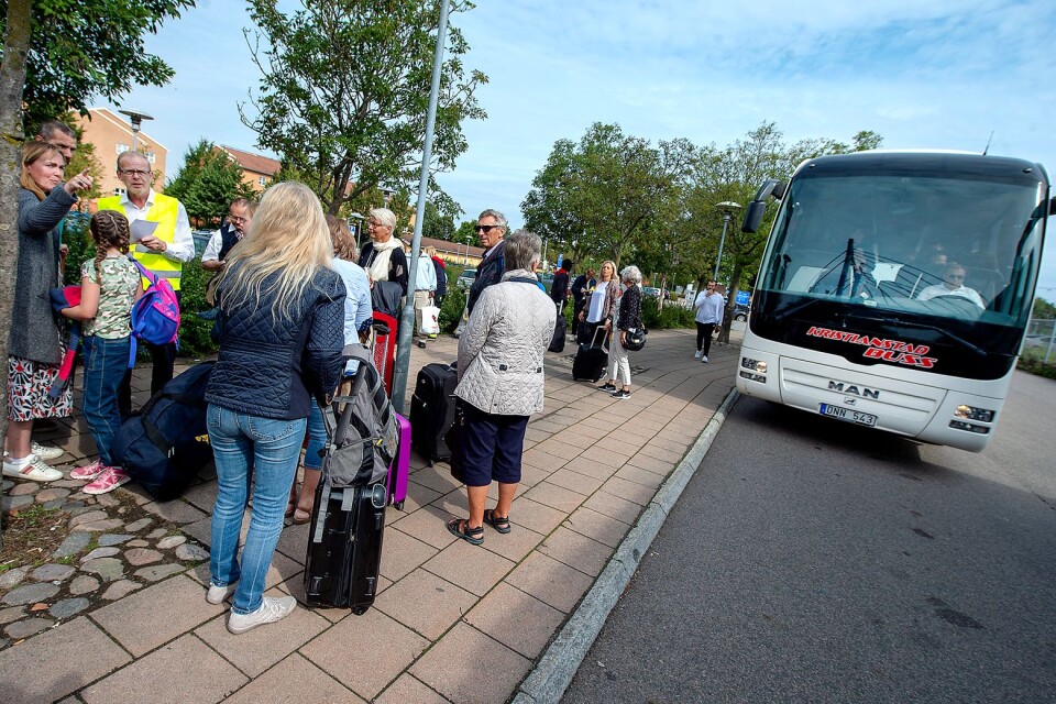 Skånetrafiken had to hire 40-60 buses every day to replace trains after the fire.