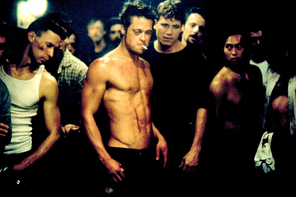 "Fight club" med Brad Pitt i en av huvudrollerna. Pressbild.