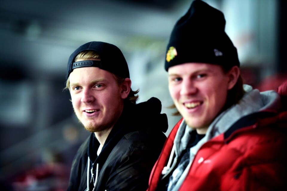 Polarna Axel Blomqvist och Joel Persson spelar i samma lag igen. Foto: Peter Åklundh