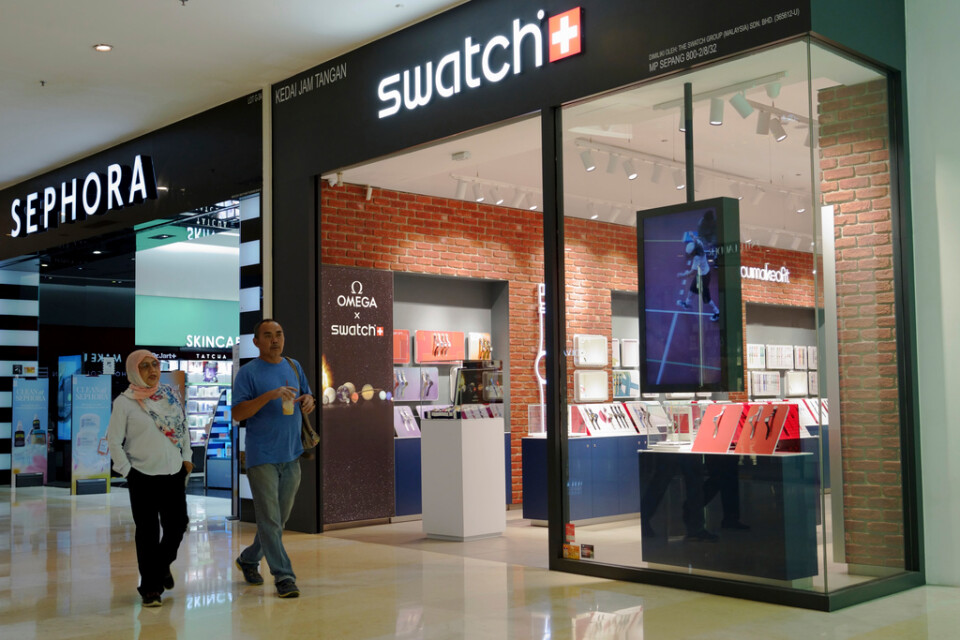 En Swatch-butik i Putrajaya i Malaysia.