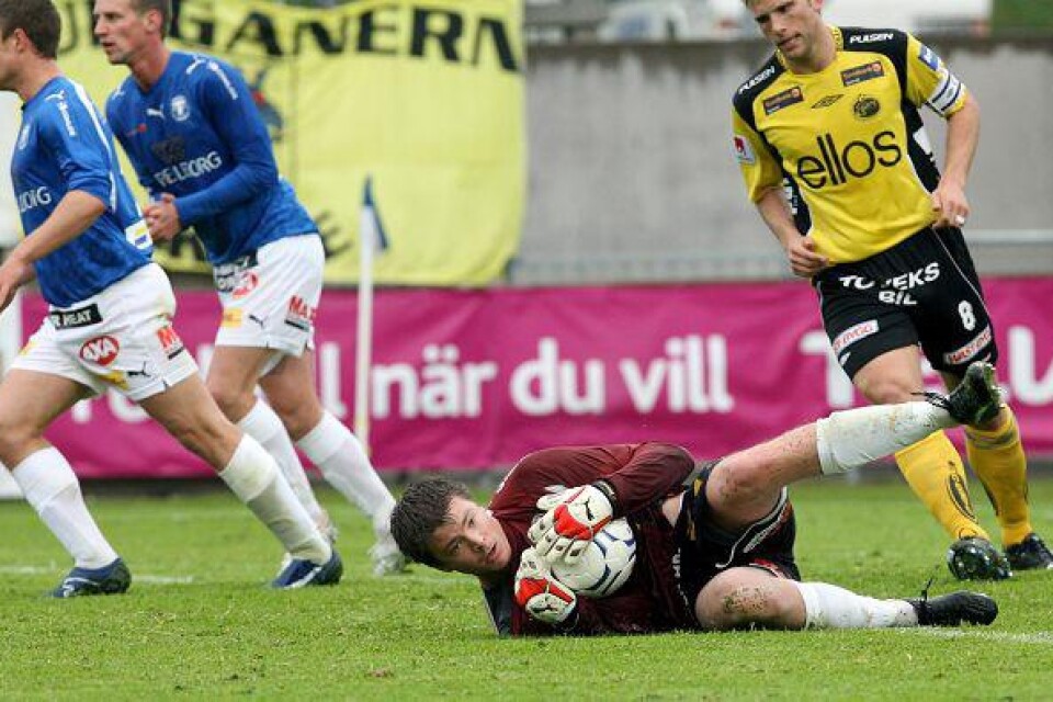 Christian Fegler &#x96; här i matchen mot Elfsborg &#x96; får sannolikt fortsatt förtroende i Trelleborgs FF. BILD: TOMAS NYBERG