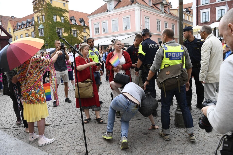 Polisen värnar den svenska konstitutionen.