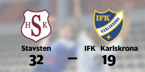 Bottennapp för IFK Karlskrona borta mot Stavsten