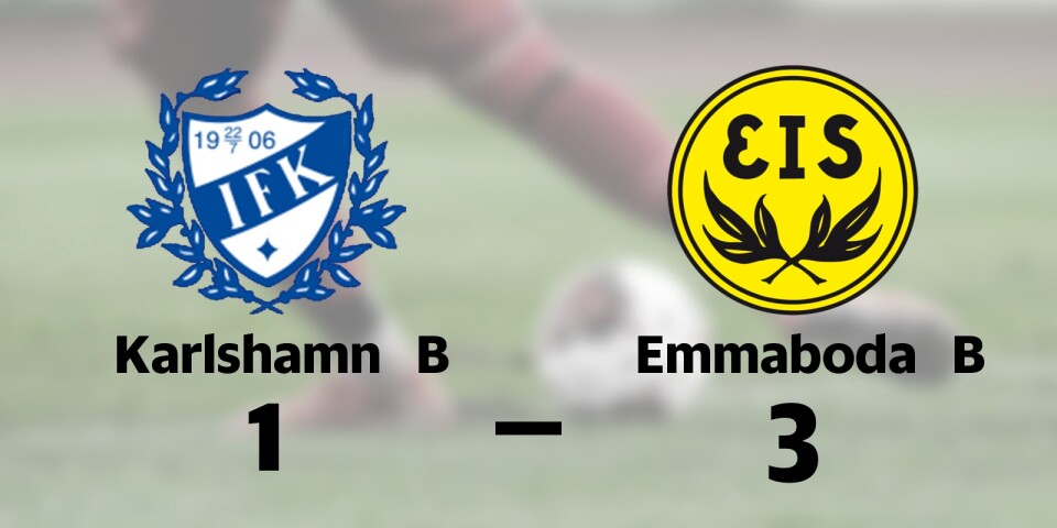 Emmaboda B tog rättvis seger mot Karlshamn B