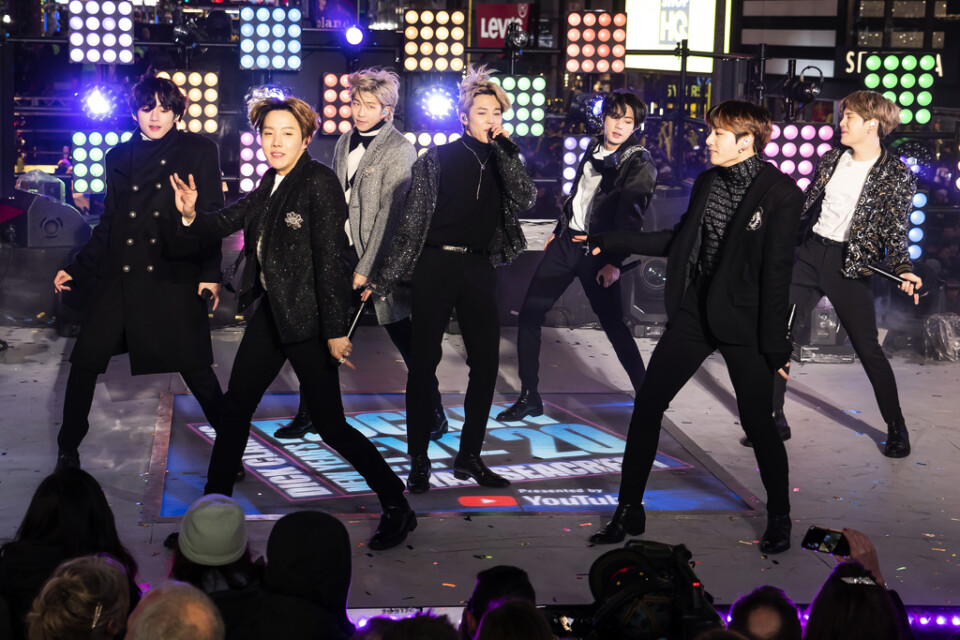 K-pop-gruppen BTS ställer in spelningar i Sydkorea på grund av coronaviruset. Arkivbild.