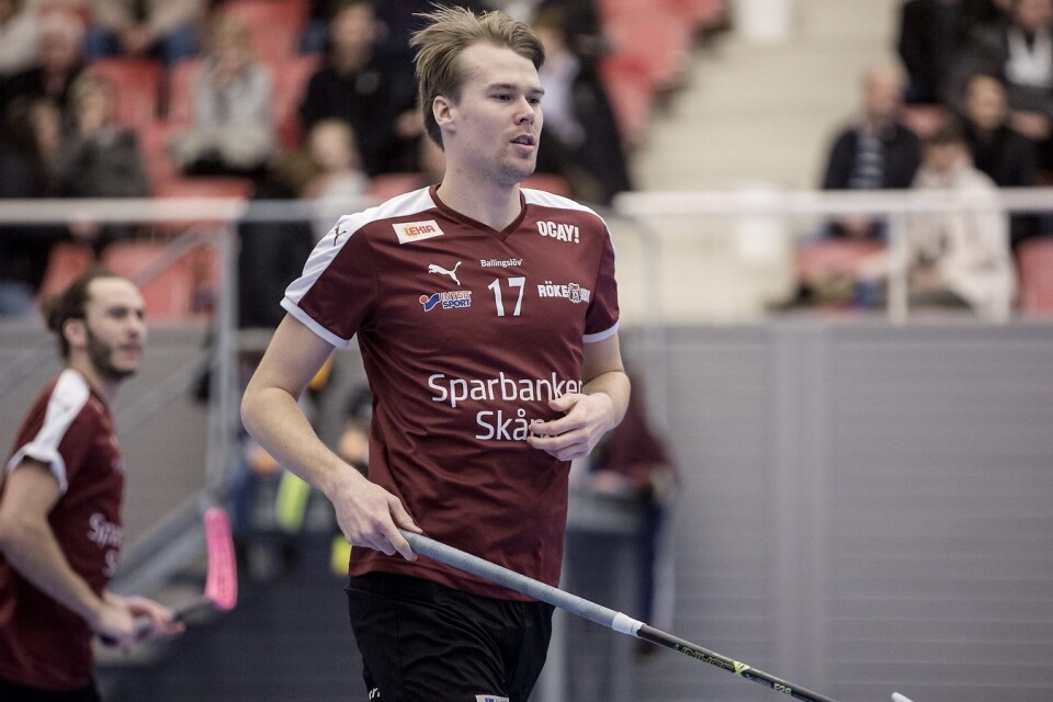 Joakim Larsson gjorde två mål för Röke i sin återkomst till Röke. FOTO: JÖRGEN JOHANSSON