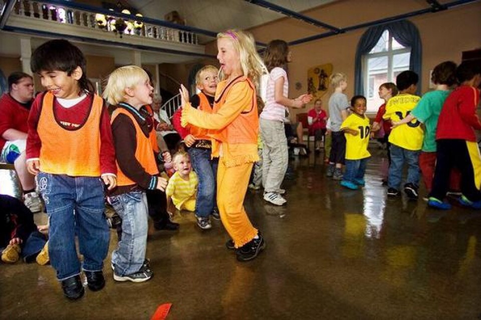 Lägret i Sölvesborg främjar de utlandssvenska barnens språk.