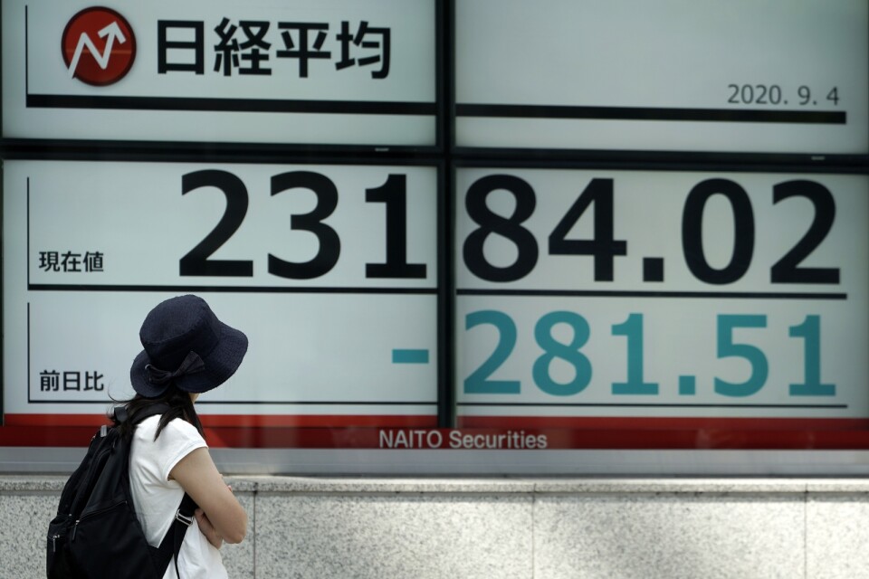 Tokyos Nikkei 225-index sjönk när handeln öppnade efter långhelgen. Arkivbild.