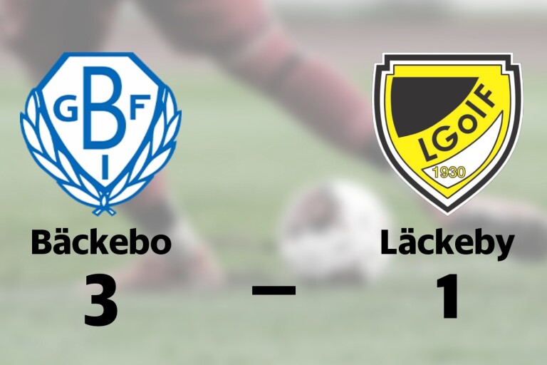 Bäckebo tog klar seger mot Läckeby