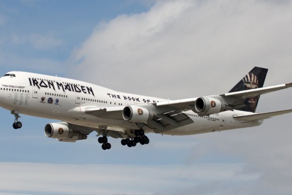 Iron Maiden turnerar med ett eget Boeing 747. I sommar spelar de på Sweden Rock.
