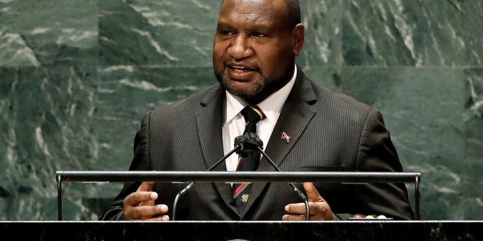 Papau Nya Guineas premiärminister James Marape. Arkivbild.