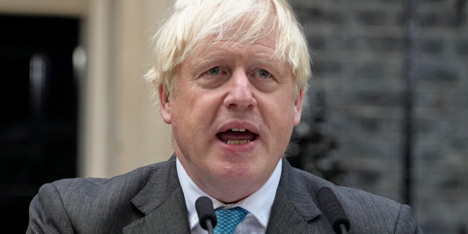 Boris Johnson i spetember i fjol. Arkivbild.