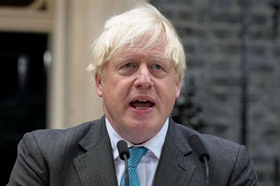 Boris Johnson i spetember i fjol. Arkivbild.