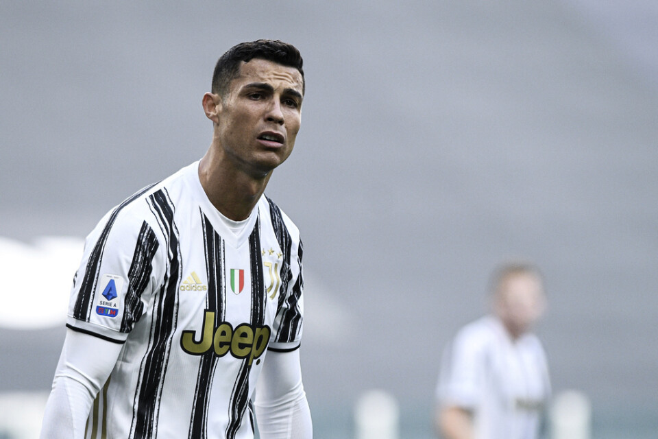 Cristiano Ronaldo när han spelade i Juventus 2021.