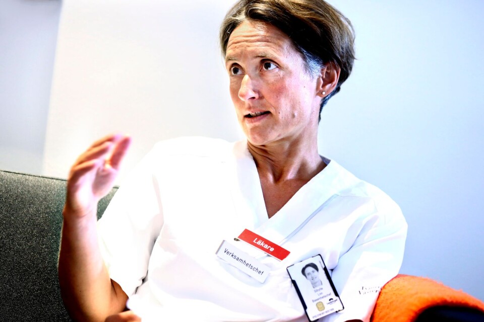 Sibylle Loo, tillförordnad sjukhuschef på Kalmar länssjukhus, menar att avdelningarna samarbetar mycket under sommaren.