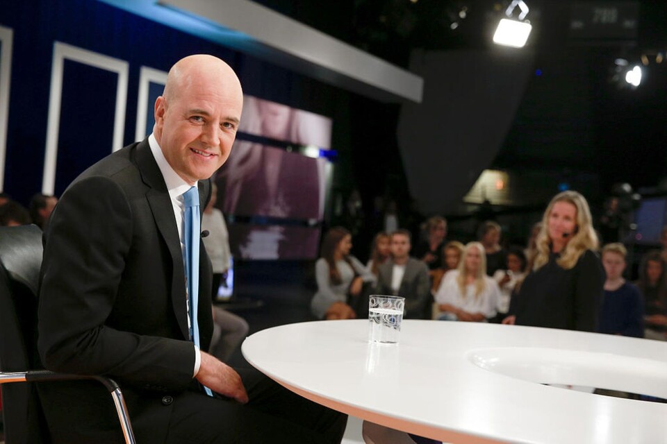 Moderatledaren Fredrik Reinfeldt uppmanade svenskarna i valet 2014 att öppna sina hjärtan. Idag finns det moderater som släpper fram Sverigedemokraterna till makten. Foto: Fredrik Persson / T