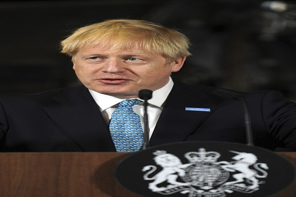 Storbritanniens premiärminister Boris Johnson. Arkivbild.