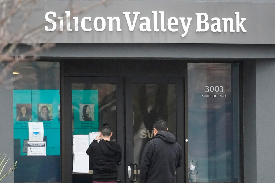 Ett kontor tillhörande krisande Silicon Valley Bank.