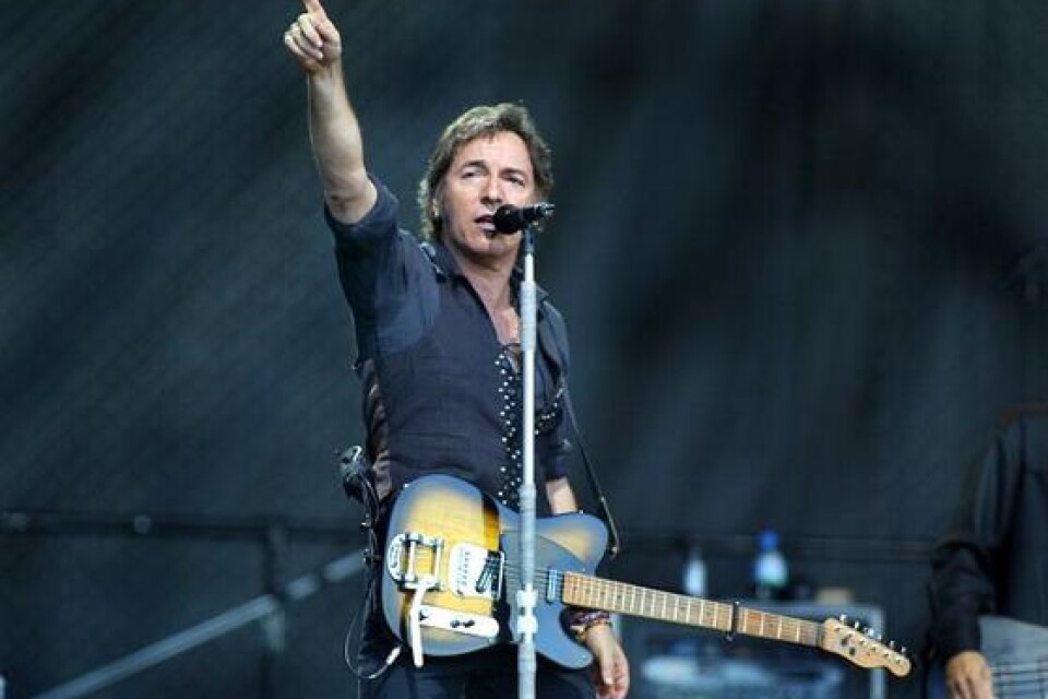 Bruce Springsteen spelar på Forum i Köpenhamn den 22 juni.Arkivbild: Pressens Bild