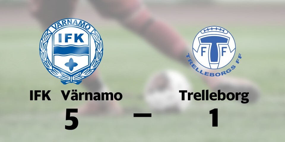 IFK Värnamo segrare hemma mot Trelleborg