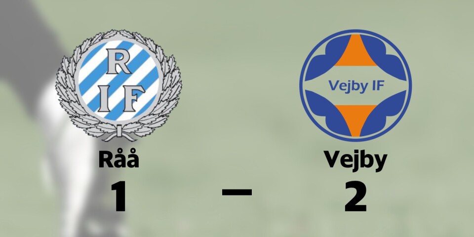 Vejby har fyra raka segrar – vann mot Råå med 2-1