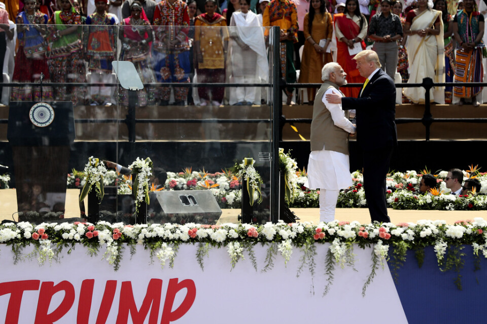 Indiens premiärminister Narendra Modi och USA:s president Donald Trump.
