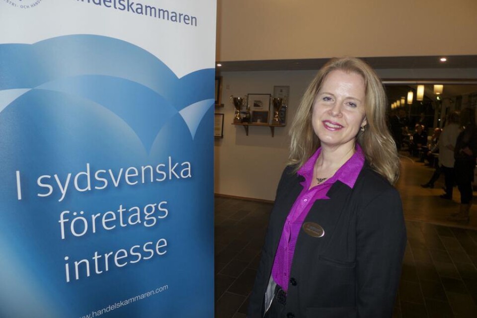 Ulrika Fransson, nöjd arrangör för Handelskammaren.