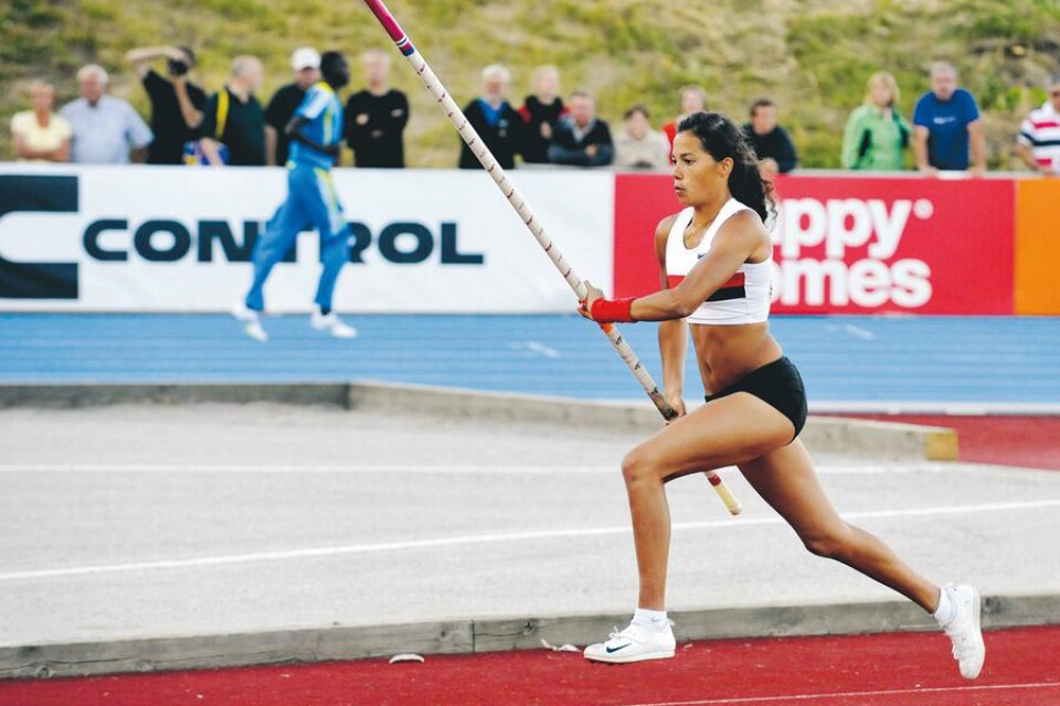 Angelica Bengtsson tog 4,33 i Sollentuna.