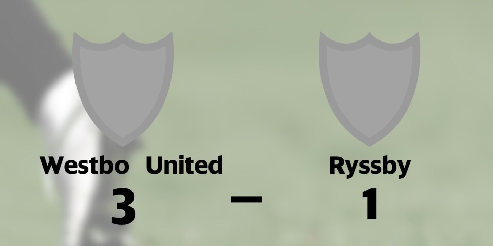 Förlust för Ryssby i toppmötet med Westbo United