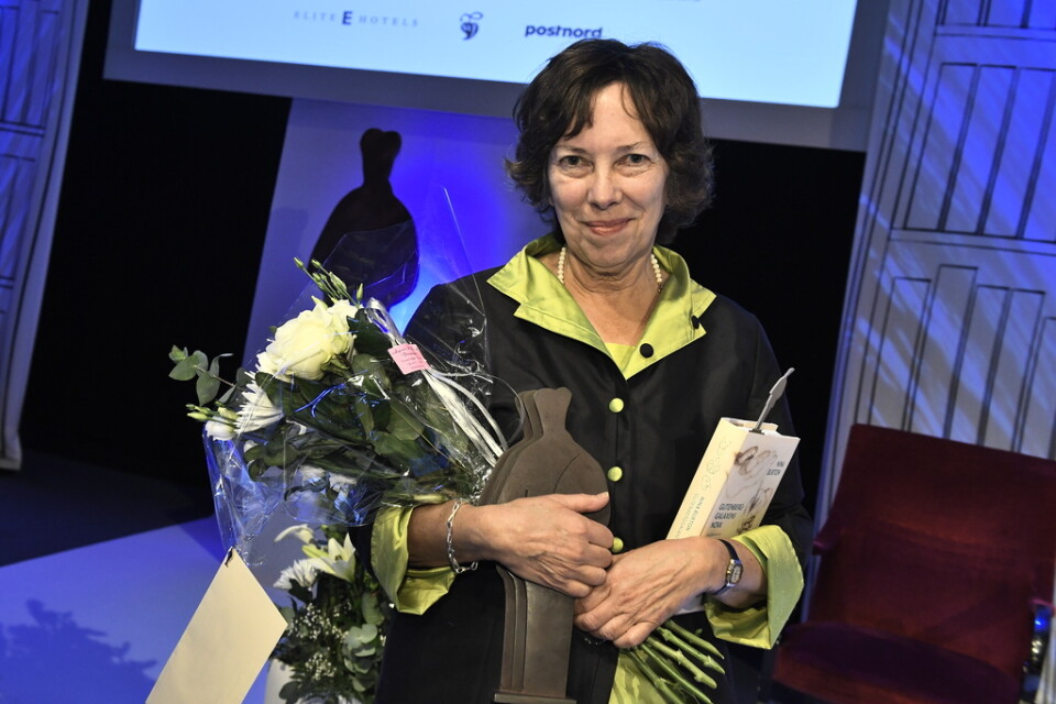 Nina Burton fick årets Övralidspris. 2016 fick hon Augustpriset för årets svenska fackbok. Arkivbild.