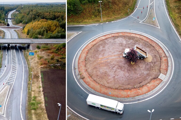 Trafikverket gör bivänliga rondeller vid E22 I Bromölla