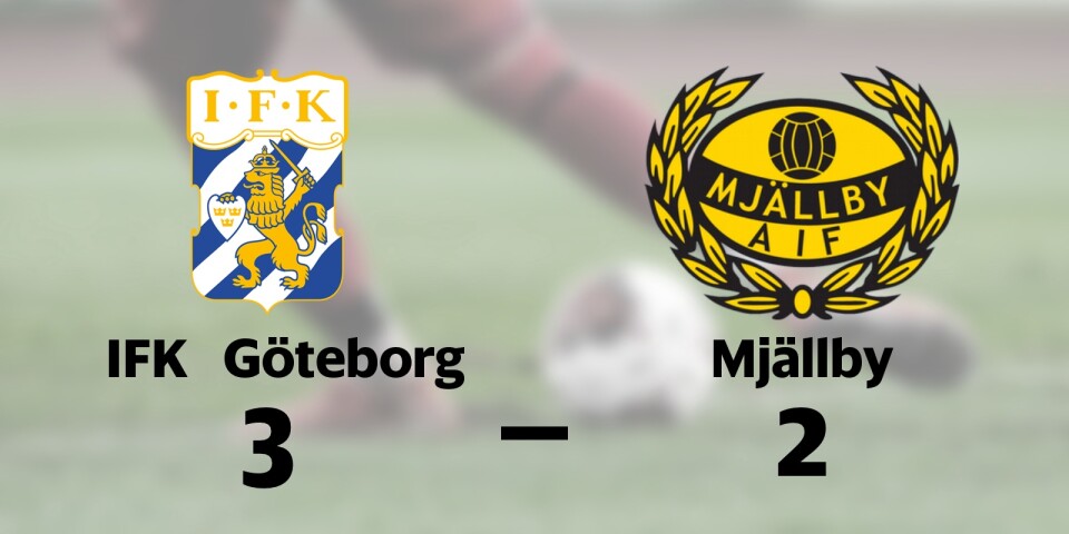 Mjällby förlorade borta mot IFK Göteborg